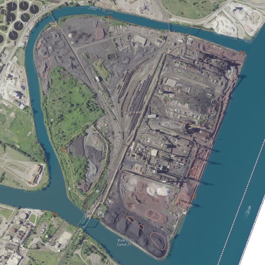 Zug Island, the source of the Windsor Hum